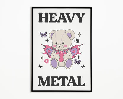 Heavy Metal Bear Print