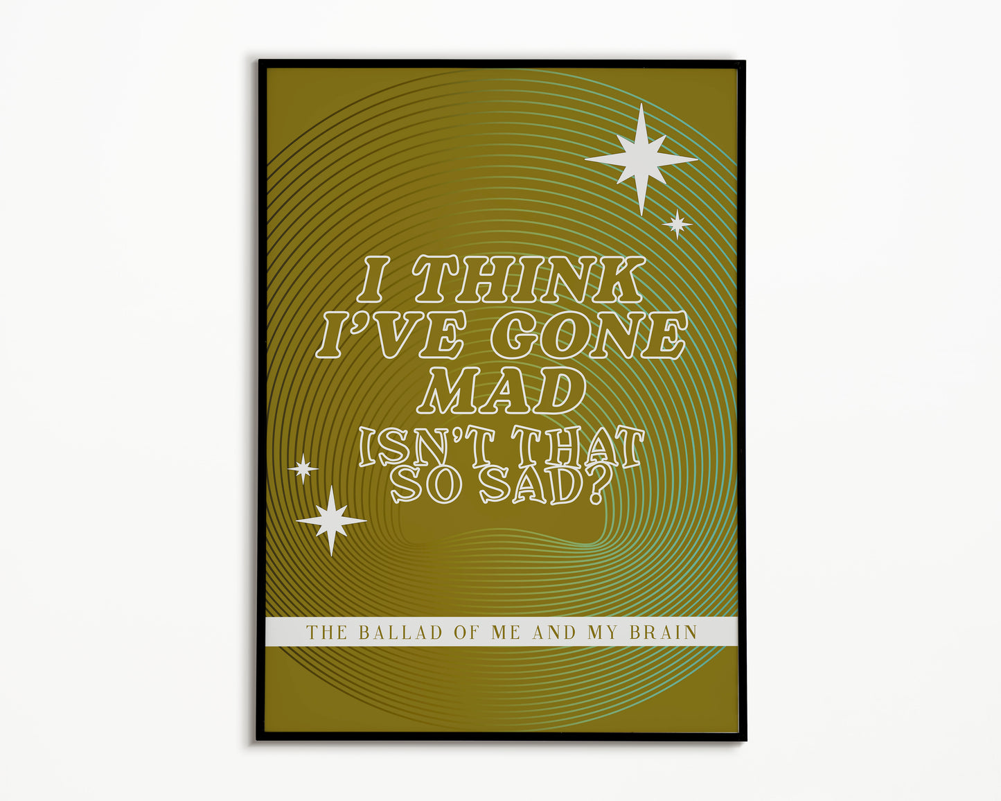 The Ballad Of Me & My Brain The 1975 Print