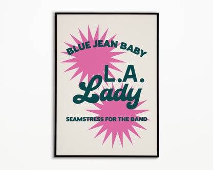 Tiny Dancer Elton John Print