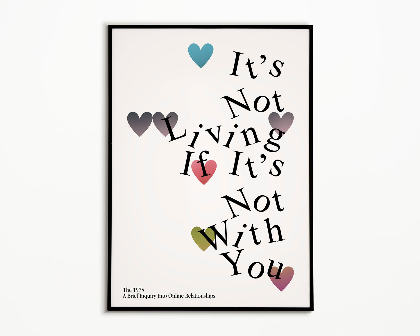 It's Not Living (If It's Not With You) The 1975 Print