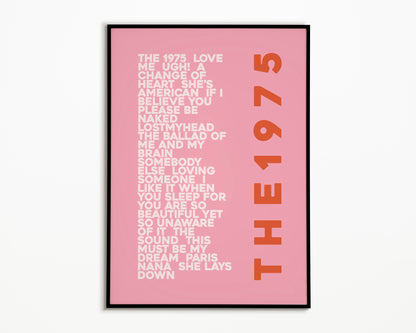 ILIWYSFYASBYSUOI The 1975 Album Print