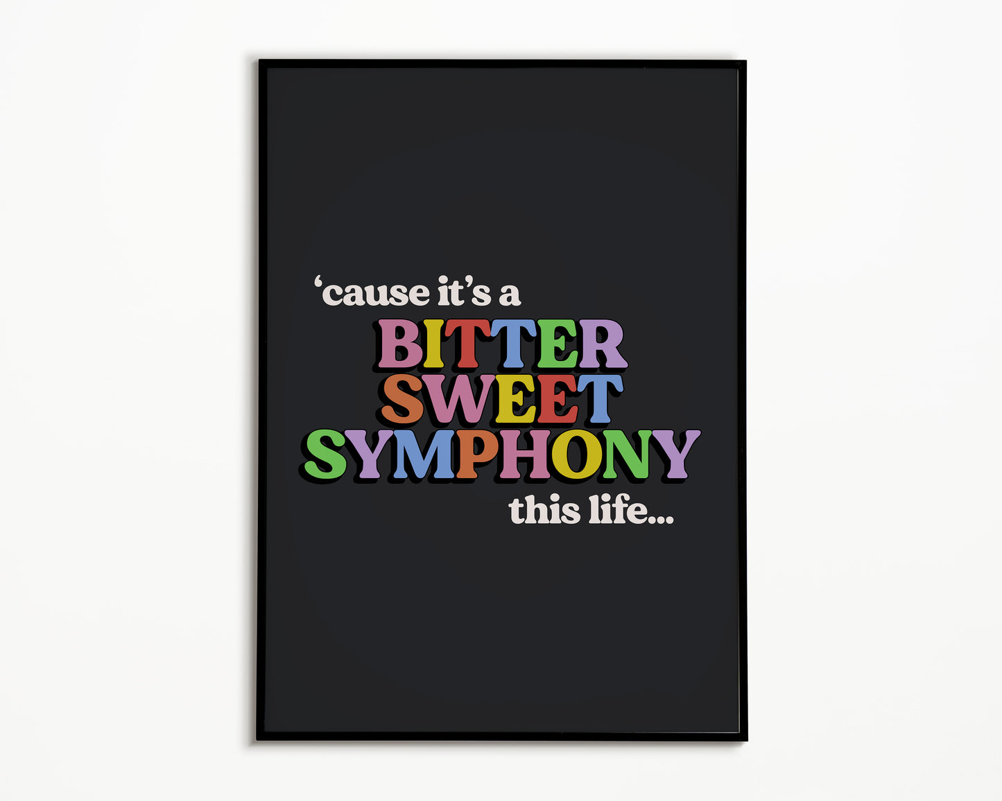 Bittersweet Symphony The Verve Richard Ashcroft Print
