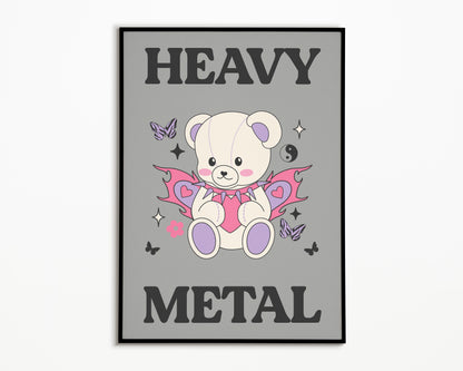 Heavy Metal Bear Print