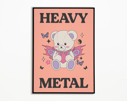 Heavy Metal Bear Print