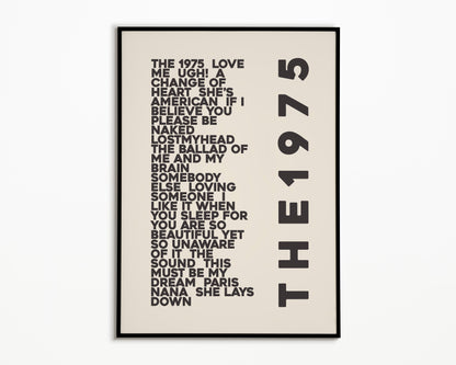 ILIWYSFYASBYSUOI The 1975 Album Print