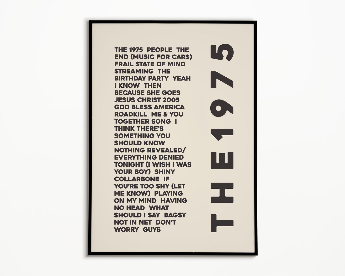 NOACF Album List The 1975 Print