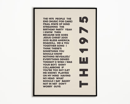 NOACF Album List The 1975 Print