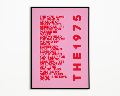 ILIWYSFYASBYSUOI The 1975 Album Print