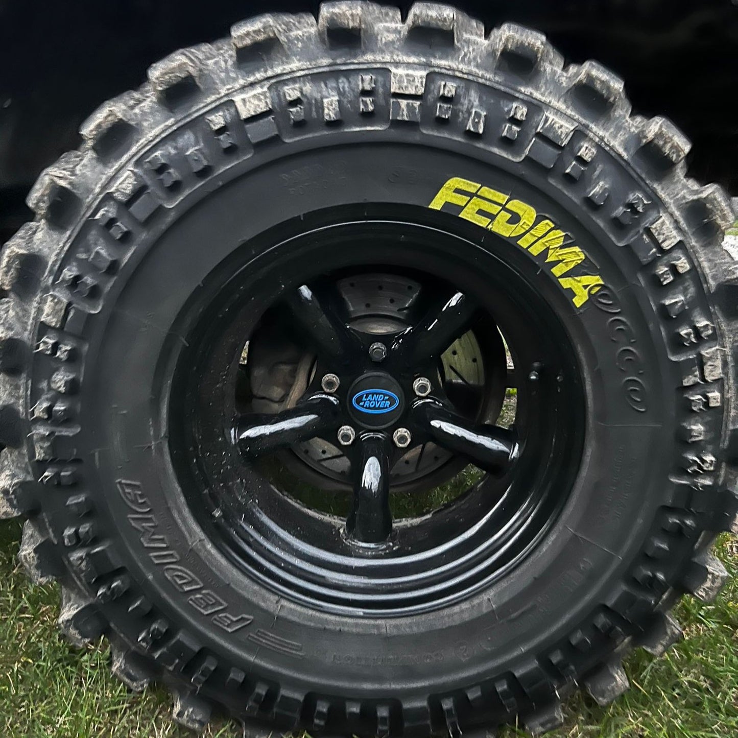 Land Rover Discovery 2 Centre Caps - Green/Black TD5 Logo