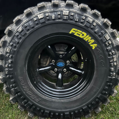 Land Rover Discovery 2 Centre Caps - Black/Green LR Logo