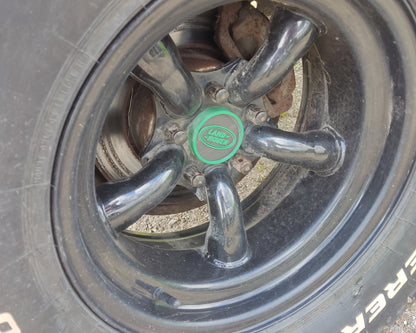 Land Rover Discovery 2 Centre Caps - Black/White TD5 Logo