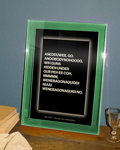 The 1975 Chocolate Print (Glastonbury Edition)