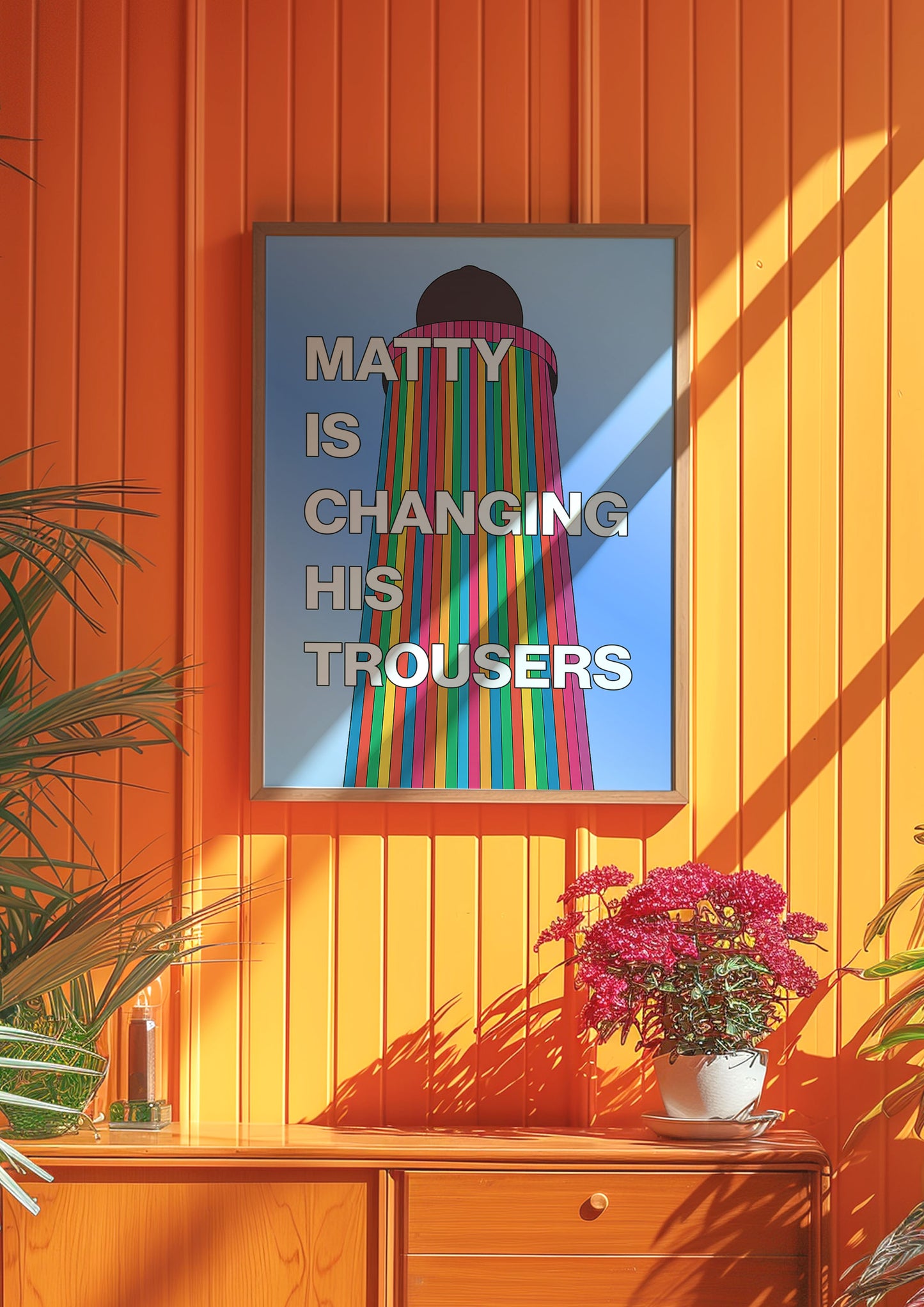 The 1975 Matty Is Changing His Trousers Print (Glastonbury Ribbon Tower)