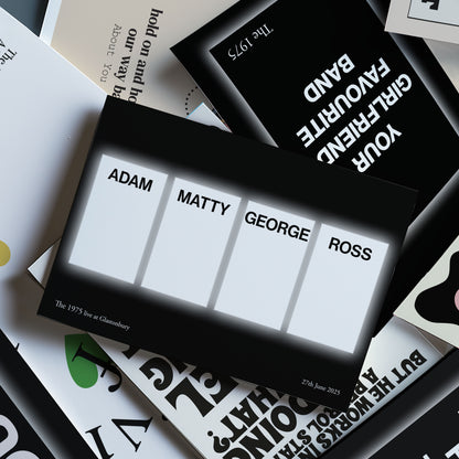 The 1975 Names Setlist (Glastonbury Set)