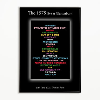 The 1975 Glastonbury 2025 Setlist