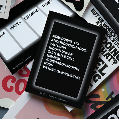 The 1975 Chocolate Print (Glastonbury Edition)