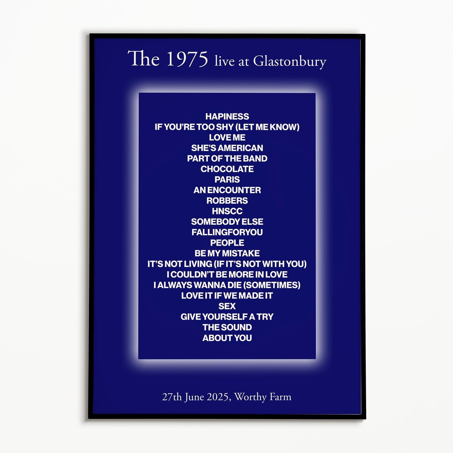 The 1975 Glastonbury 2025 Setlist