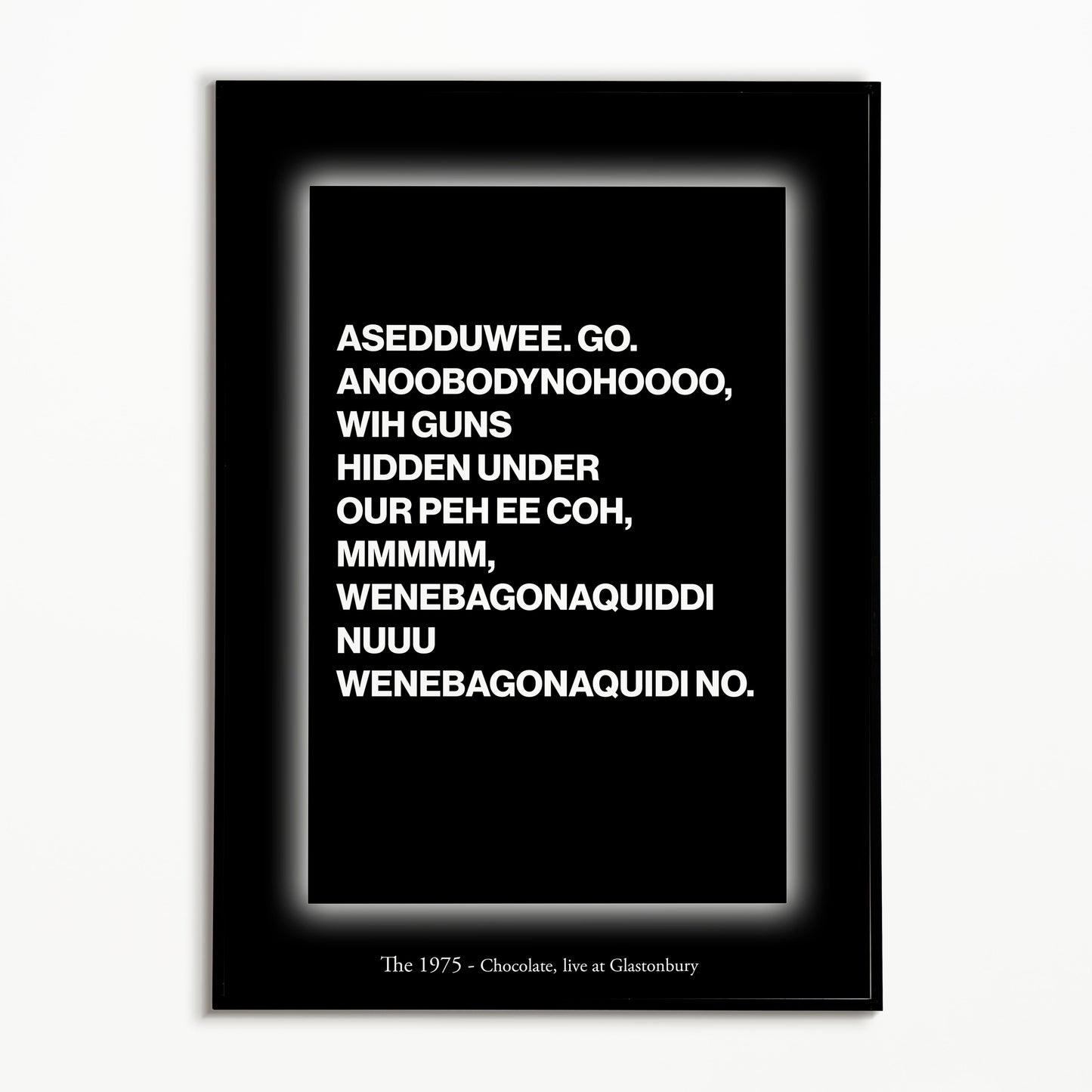 The 1975 Chocolate Print (Glastonbury Edition)