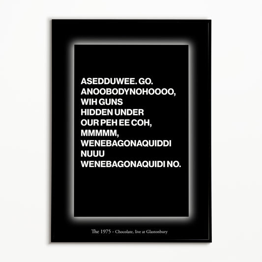 The 1975 Chocolate Print (Glastonbury Edition)