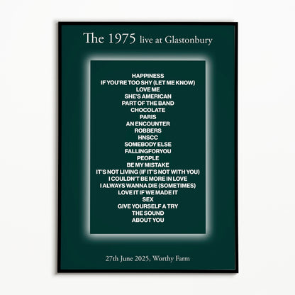 The 1975 Glastonbury 2025 Setlist