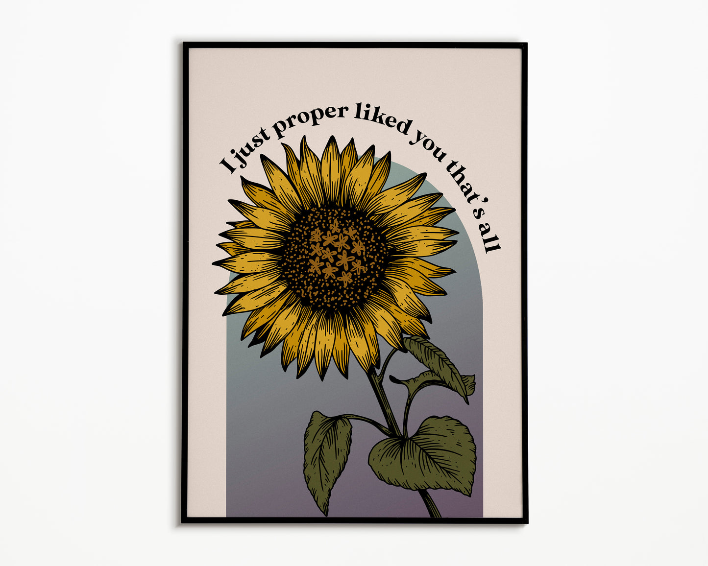 Sunflower The Courteeners Print