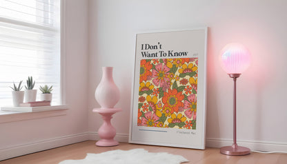 I Don't Want To Know Fleetwood Mac Print