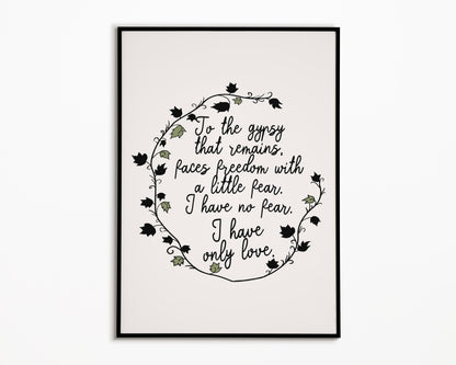 Gypsy Fleetwood Mac Print