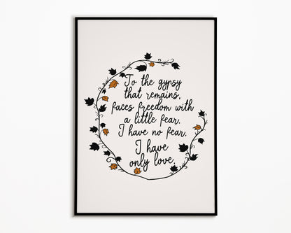 Gypsy Fleetwood Mac Print